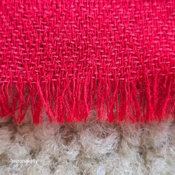 Shan's Lightweight Wool Scarf Shawl Wrap Red - Picture 8 of 13